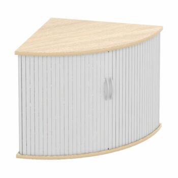 Elite 90 Degree Desk High Tambour Storage Unit - Multiple Size and Colour Options-0