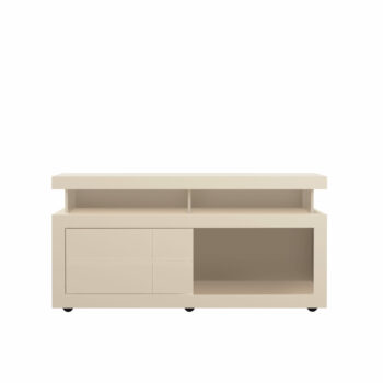 Core Vision flat screen TV unit, white gloss-0