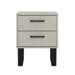 Core Grey Texas 2 drawer bedside-36587