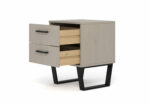 Core Grey Texas 2 drawer bedside-36589