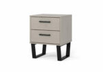 Core Grey Texas 2 drawer bedside-0