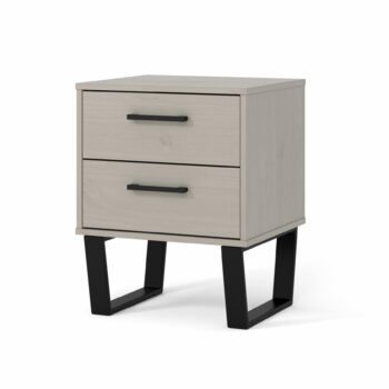 Core Grey Texas 2 drawer bedside-0