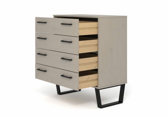Core Grey Texas 4 drawer chest-36593