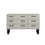 Core Grey Texas 3 plus 3 drawer wide chest-36601