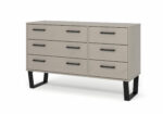 Core Grey Texas 3 plus 3 drawer wide chest-0