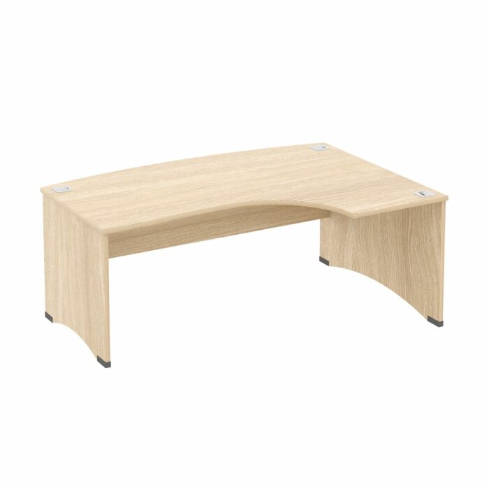 Elite Windsor Bow Fronted Crescent Workstation - 2 Size Options and 10 Colour Options-0