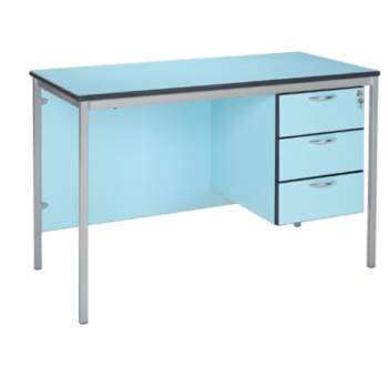 Metalliform Teachers Desk Fully Welded Frame MDF edge -0