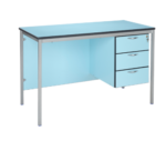Metalliform Teachers Desk Fully Welded Frame Duraform edge -0