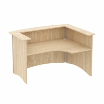 Elite Windsor Bow Fronted Reception Workstation - 4 Size Options and 10 Colour Options-0