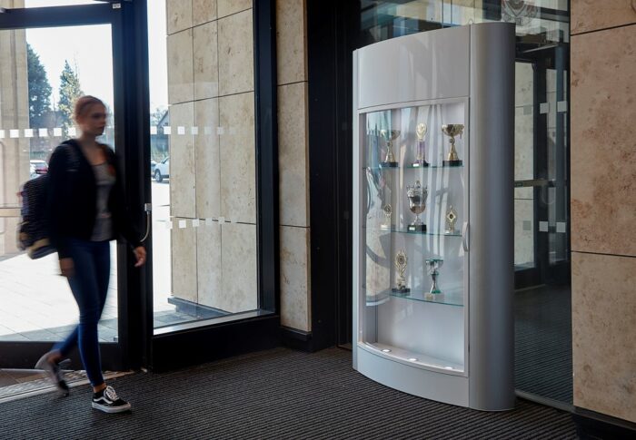 Spaceright Floor Standing Trophy Showcase - Optional LED Lights-38503