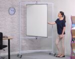 Spaceright Magnetic Mobile Pivot Writing Board - Multiple Size Options-38902