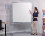 Spaceright Magnetic Mobile Pivot Writing Board - Multiple Size Options-38901