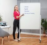 Spaceright Non-Magnetic Mobile Writing Board Landscape - Multiple Size Options-0