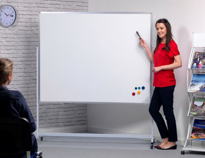 Spaceright Magnetic Mobile Writing Board Landscape - Multiple Size Options-0