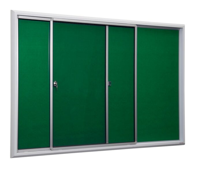 Spaceright Safety Sliding Door Noticeboard - Multiple Size and Colour Options-38847