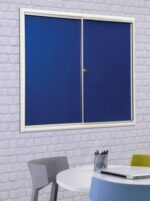 Spaceright Safety Sliding Door Noticeboard - Multiple Size and Colour Options-38850