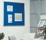 Spaceright SmartShield Aluminium Framed Noticeboard - Multiple Size and Colour Options-38796