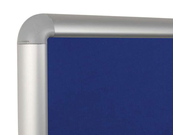 Spaceright SmartShield FlameShield Aluminium Framed Noticeboard - Multiple Size and Colour Options-38624