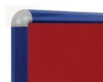 Spaceright SmartShield FlameShield Aluminium Framed Noticeboard - Multiple Size and Colour Options-38631