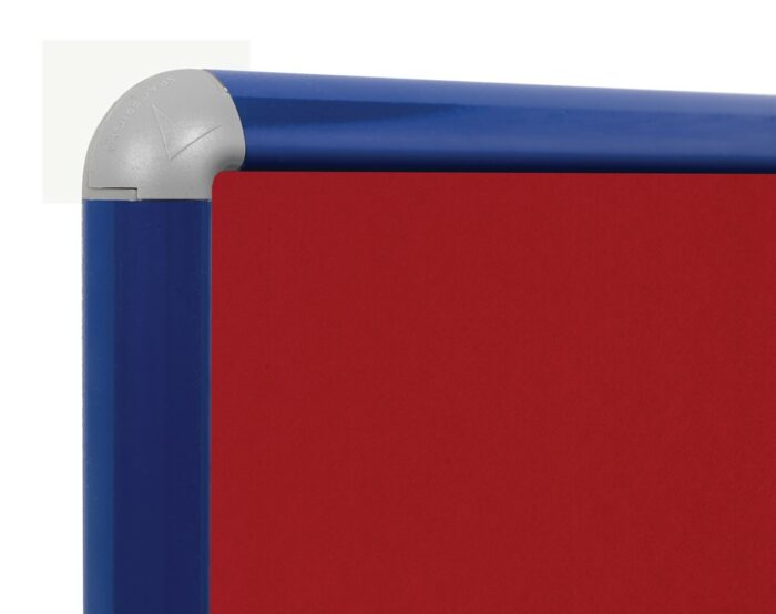 Spaceright SmartShield FlameShield Aluminium Framed Noticeboard - Multiple Size and Colour Options-38631