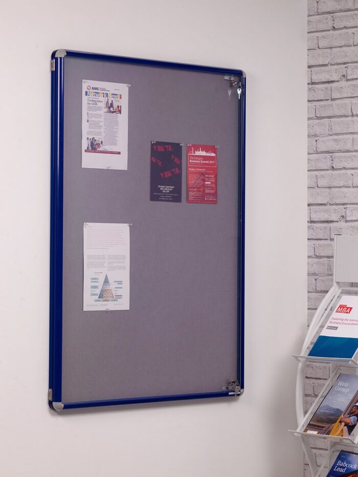 Spaceright SmartShield FlameShield Tamperproof Noticeboard - Multiple Size and Colour Options-38655