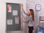 Spaceright SmartShield FlameShield Tamperproof Noticeboard - Multiple Size and Colour Options-38661