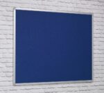 Spaceright FlameShield Aluminium Framed Noticeboard - Multiple Size and Colour Options-38517