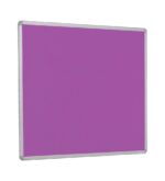 Spaceright Accents FlameShield Aluminium Framed Noticeboard - Multiple Size and Colour Options-38554