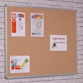 Spaceright FlameShield Aluminium Framed Noticeboard - Multiple Size and Colour Options-0