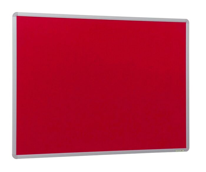 Spaceright FlameShield Aluminium Framed Noticeboard - Multiple Size and Colour Options-38514