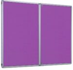 Spaceright Accents FlameShield Tamperproof Noticeboard - Multiple Size and Colour Options-38588