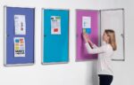 Spaceright Accents FlameShield Tamperproof Noticeboard - Multiple Size and Colour Options-38574