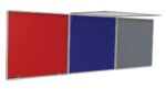 Spaceright FlameShield Top Hinged Noticeboard - Multiple Size and Colour Options-38527