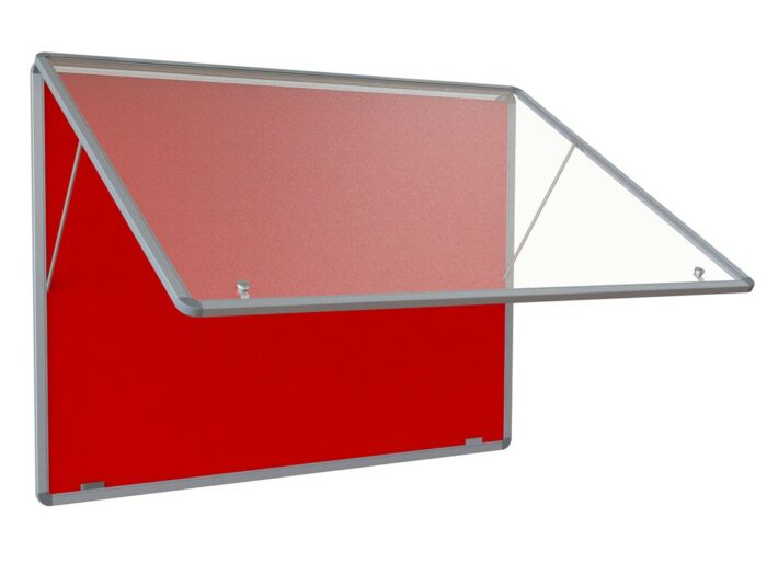 Spaceright FlameShield Top Hinged Noticeboard - Multiple Size and Colour Options-38526