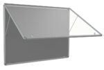 Spaceright FlameShield Top Hinged Noticeboard - Multiple Size and Colour Options-0