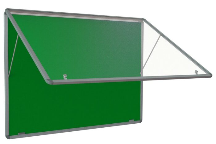 Spaceright FlameShield Top Hinged Noticeboard - Multiple Size and Colour Options-38529