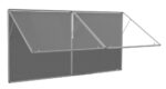 Spaceright FlameShield Top Hinged Noticeboard - Multiple Size and Colour Options-38531