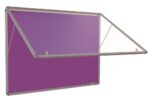 Spaceright Accents FlameShield Top Hinged Tamperproof Noticeboard - Multiple Size and Colour Options-0