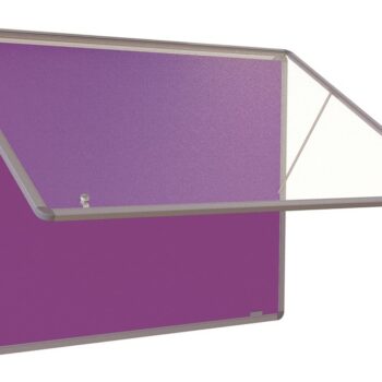 Spaceright Accents FlameShield Top Hinged Tamperproof Noticeboard - Multiple Size and Colour Options-0