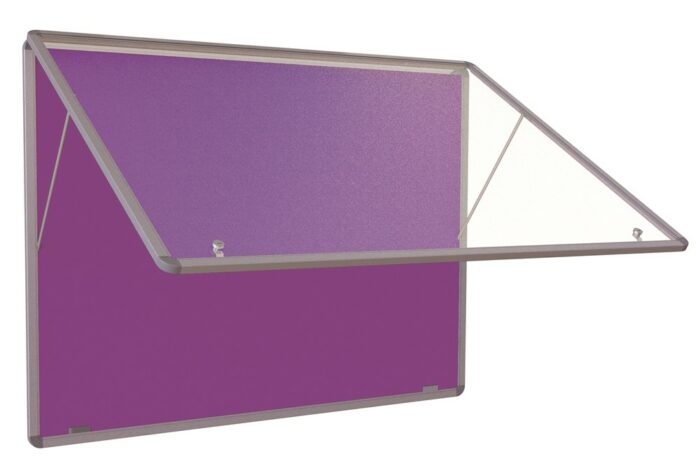 Spaceright Accents FlameShield Top Hinged Tamperproof Noticeboard - Multiple Size and Colour Options-0