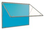 Spaceright Accents FlameShield Top Hinged Tamperproof Noticeboard - Multiple Size and Colour Options-38615