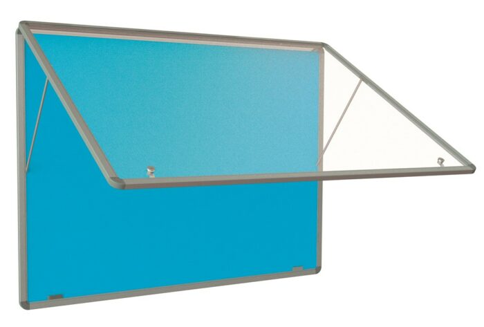 Spaceright Accents FlameShield Top Hinged Tamperproof Noticeboard - Multiple Size and Colour Options-38615