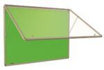 Spaceright Accents FlameShield Top Hinged Tamperproof Noticeboard - Multiple Size and Colour Options-38616