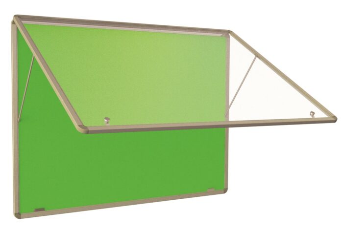 Spaceright Accents FlameShield Top Hinged Tamperproof Noticeboard - Multiple Size and Colour Options-38616