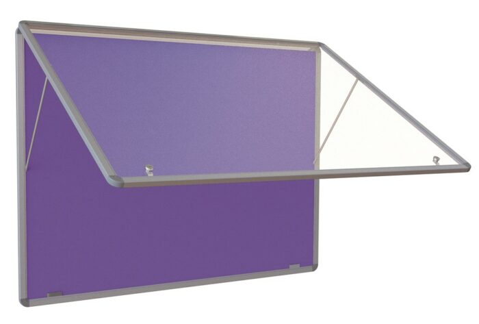 Spaceright Accents Tamperproof Noticeboard Top Hinged - Multiple Size and Colour Options-38776