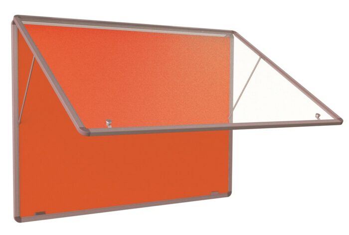 Spaceright Accents Tamperproof Noticeboard Top Hinged - Multiple Size and Colour Options-38778