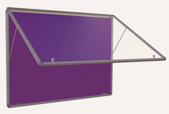 Spaceright Accents Tamperproof Noticeboard Top Hinged - Multiple Size and Colour Options-38777