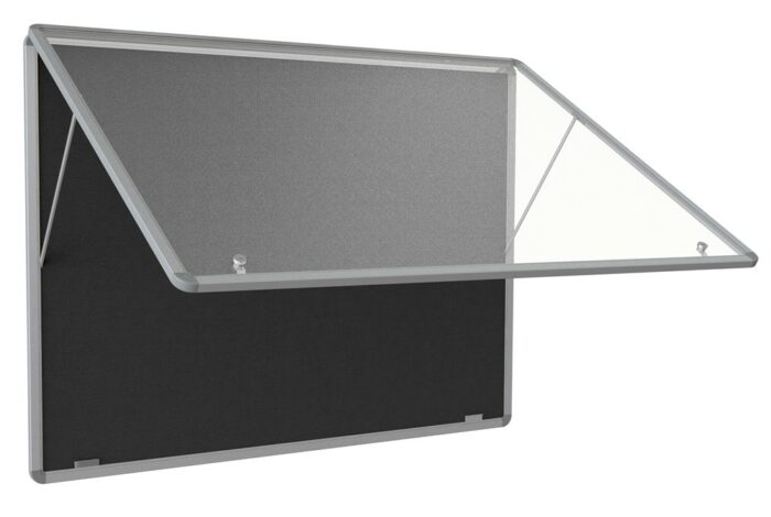 Spaceright Accents FlameShield Top Hinged Tamperproof Noticeboard - Multiple Size and Colour Options-38617