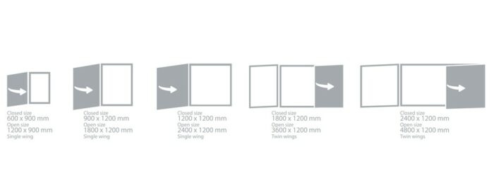 Spaceright Spacesaving Writing Board - Multiple Size Options-38910