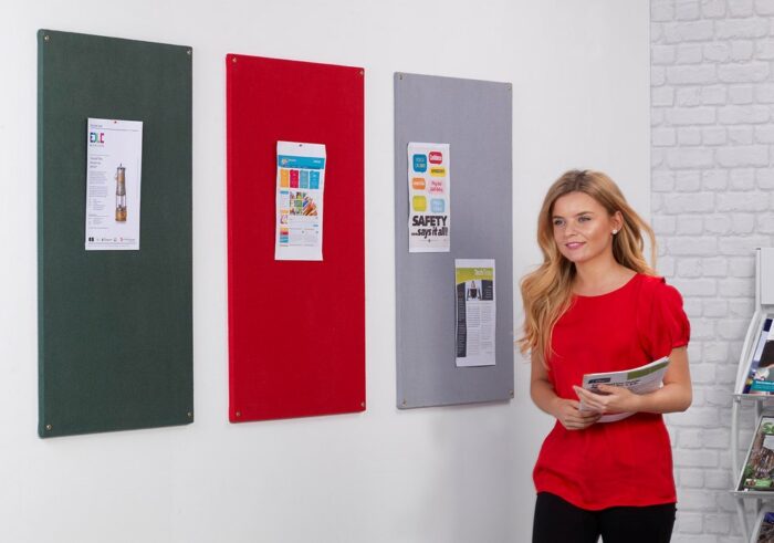 Spaceright FlameShield Unframed Noticeboard - Multiple Size and Colour Options-38510